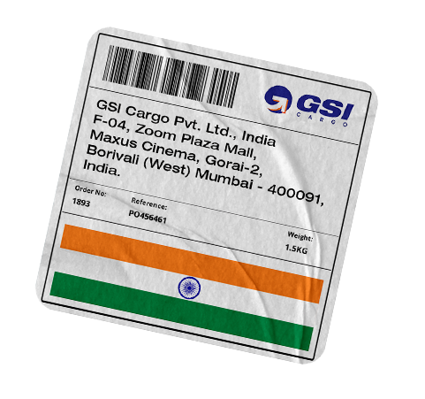 india location Sticker mockup