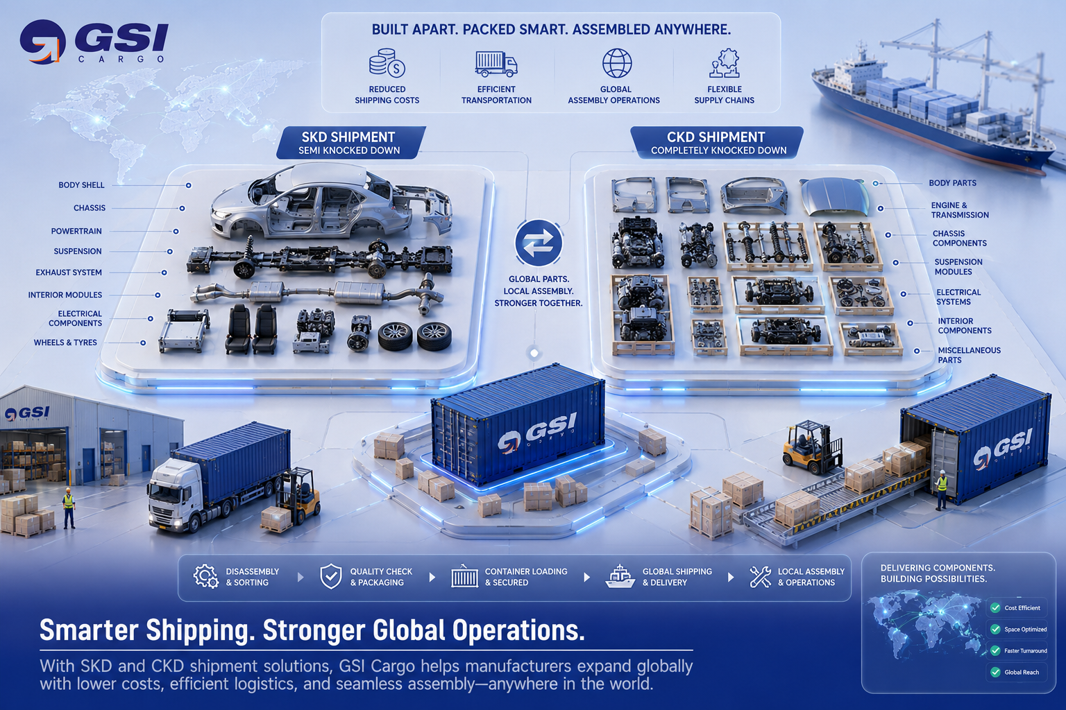 Complete Guide to SKD and CKD Shipments in Cargo